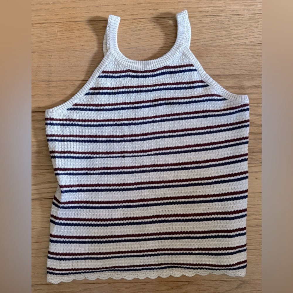 Striped Knit Tank Top
